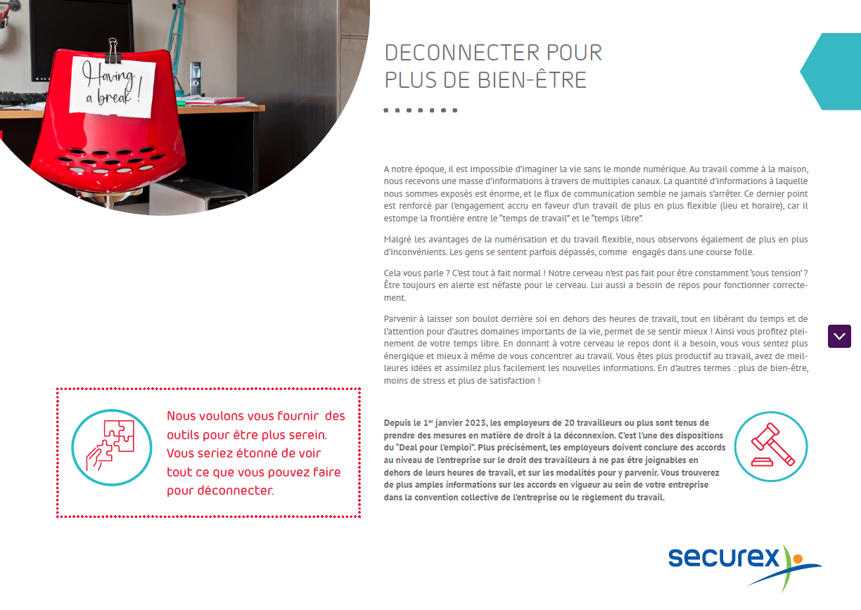 Preview brochure deconnecter pour plus de bien-être