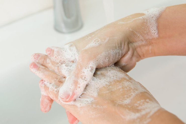 Handen wassen