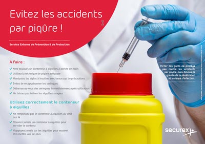 Affiche - Evitez les accidents par piqûre !